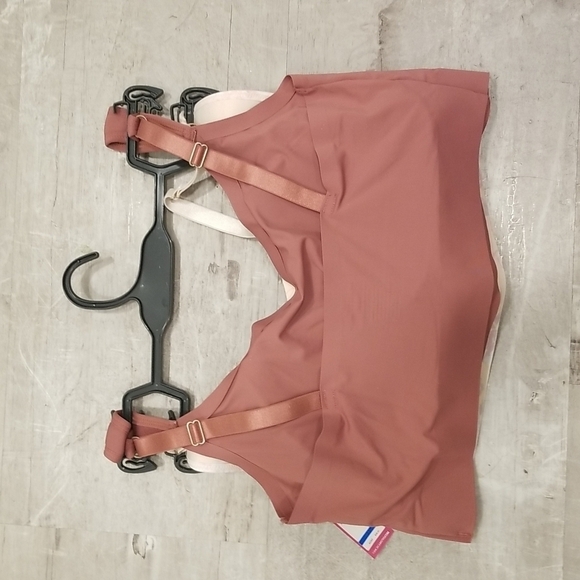 💕VINCE CAMUTO💕 Lounge Bralettes ~ Cream Floral & Solid Mauve Pink 1X NWT - Picture 3 of 10